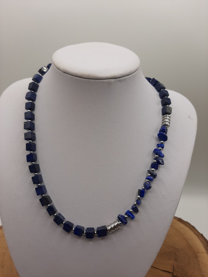 Collier/Kette kurz aus Lapis Lazuli Bild 10