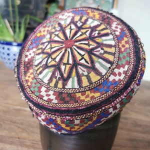 Childs Prayer Cap. Vintage prayer cap, Antique Turkmen Tekke Cap, Antique prayer hat