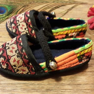 SALE Baby Shoes, Tribal Baby slipper, Ethnic Baby Shoe, Hmong Baby Shoes image 2