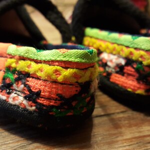 SALE Baby Shoes, Tribal Baby slipper, Ethnic Baby Shoe, Hmong Baby Shoes image 3