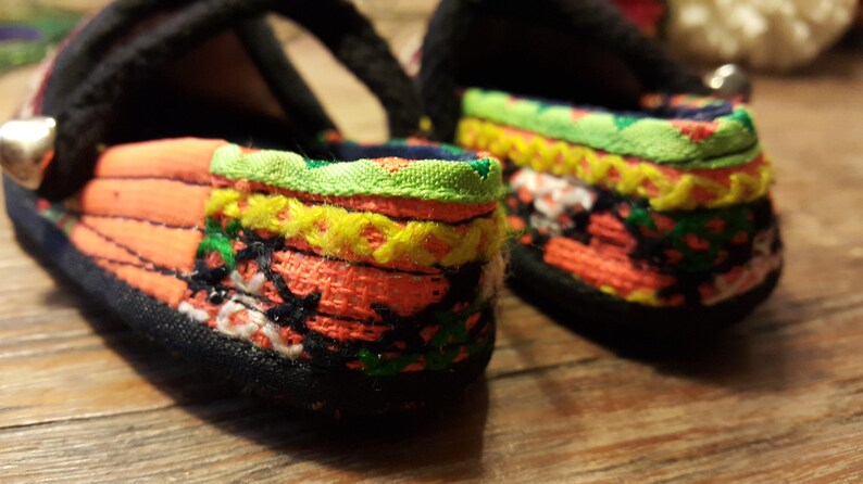 SALE Baby Shoes, Tribal Baby slipper, Ethnic Baby Shoe, Hmong Baby Shoes image 3