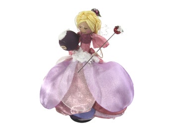 Sugar Plum Fairy Ornament, Christmas Fairies, Pink and Purple Holiday Fairy Decoration, Unique Handmade Gifts for Girls - Friends - Sisters