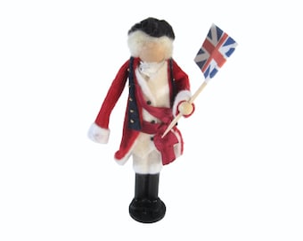 General Clinton-prydnad, Kolonial juldekoration, Brittisk soldat, Amerikanska revolutionen, Historiska ornament, Brittisk befälhavare