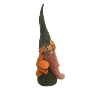 Autumn Themed Gnome Decoration, Fall Gnomes, Tabletop Gnome Decor, Gnome with Pumpkin and Fall Leaves, Autumn Gnomes, Stocking Stuffer Gifts