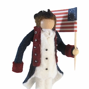 American Revolution Soldier Ornaments, Continental Soldiers, Revolutionary War, USA History - Independence Day - Fourth of July