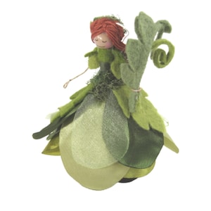 Fern Fairy Wooden Ornament, Mossy Fern Fairy Decoration, Gifts for Nature Lovers - Fairy Enthusiasts - Birthdays - Summer - New Babies