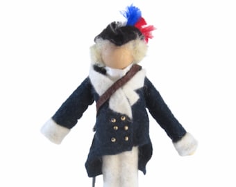 Lafayette Holzverzierung, Marquis de Lafayette Dekoration, Amerikanische Revolution, 1776, Unabhängigkeitstag, 4. Juli, Kontinentarmee