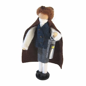 Paul Revere Wooden Ornament, American History Characters, Wood and Felt Ornament, Gifts for Historians - American Revolution - Midnight Ride