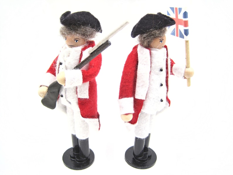 British Soldier Wooden Ornament Revolutionary War American Etsy