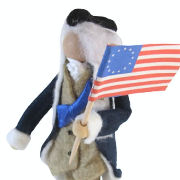 George Washington Ornament, Founding Fathers Ornaments, American Revolution, 1776, American History Decorations, Colonial Christmas