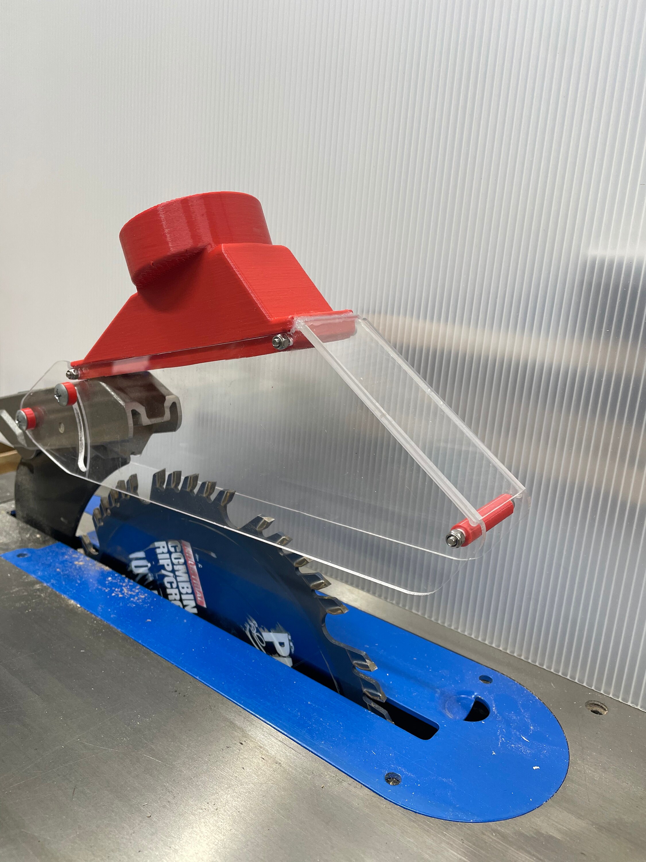 Table Saw Over Blade Dust Shroud Etsy