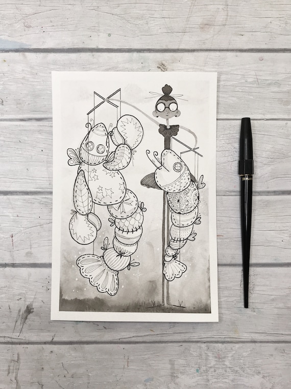 Original Inktober 2018 Daisy Illustration No23