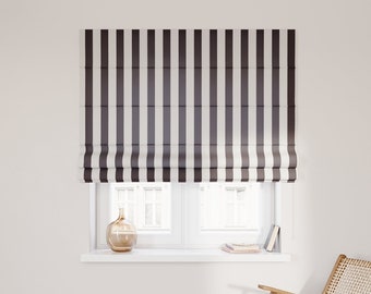 Striped Roman blind made to measure | Privacy screen window | Roman blind window | opaque | Curtain | Curtain window | Free fabric sample