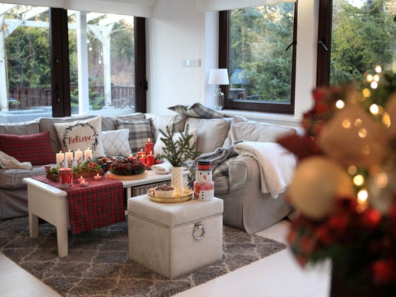 Raffrollo Checkered 4 Color Variations Custom Order Etsy