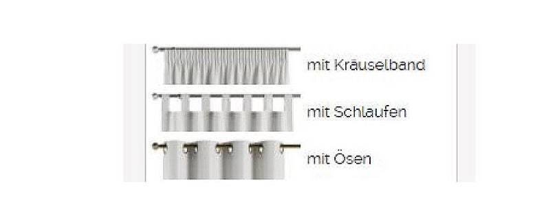 Vorhang / Schal Uni 16 Farben 75%Bw nach Deinen Maßangaben Gardine, Fenstervorhang, Ösenschal, Schlaufenschal, Faltenband, Ösen Bild 9