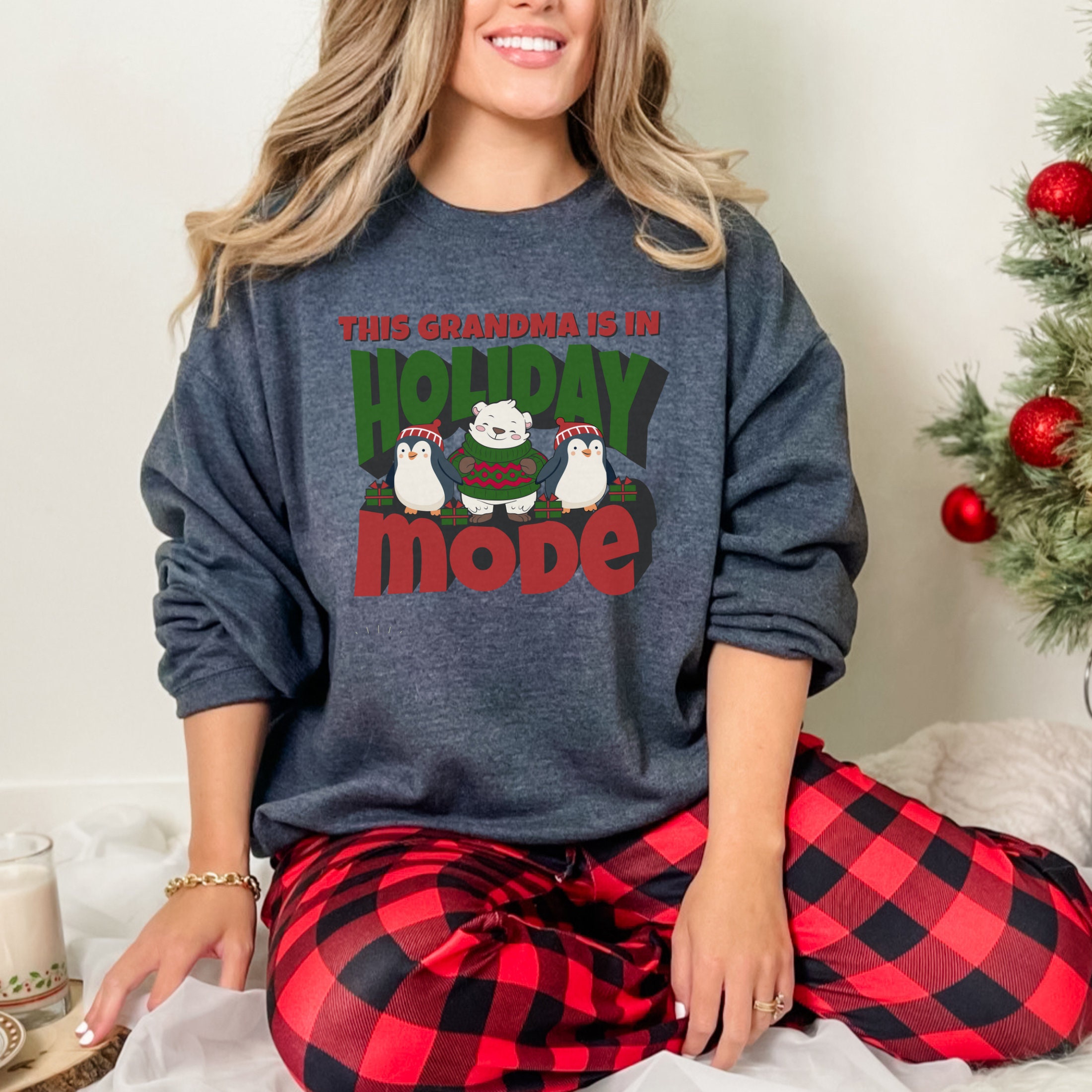 Grandma Christmas Sweatshirt Grandma Gift New Grandma Etsy Australia