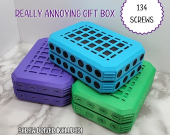 Really Annoying Gift Box, Prank Gift, Gag Gift, Gift Card Holder, Trick Gift Box, Funny Money Container, Creative Cash Present, Frustrating