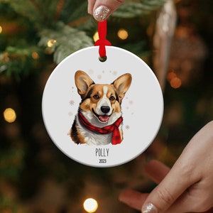 Pembroke Welsh Corgi ornament, Corgi geschenk, Corgi kerstornament, hondenornament, hondencadeau, Welsh Corgi minnaar cadeau