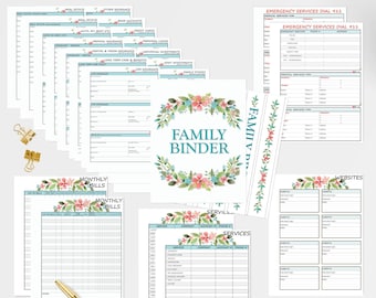 In Case of Emergency or Life Event, Household Forms, Family Binder, Digital Download, Important Information Forms, Just in Case, #104