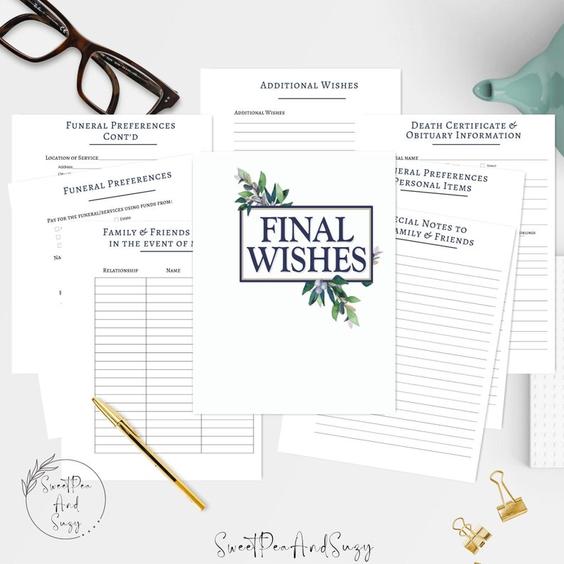 Final Wishes Printable End of - Il 794xN.4043628421 93gk