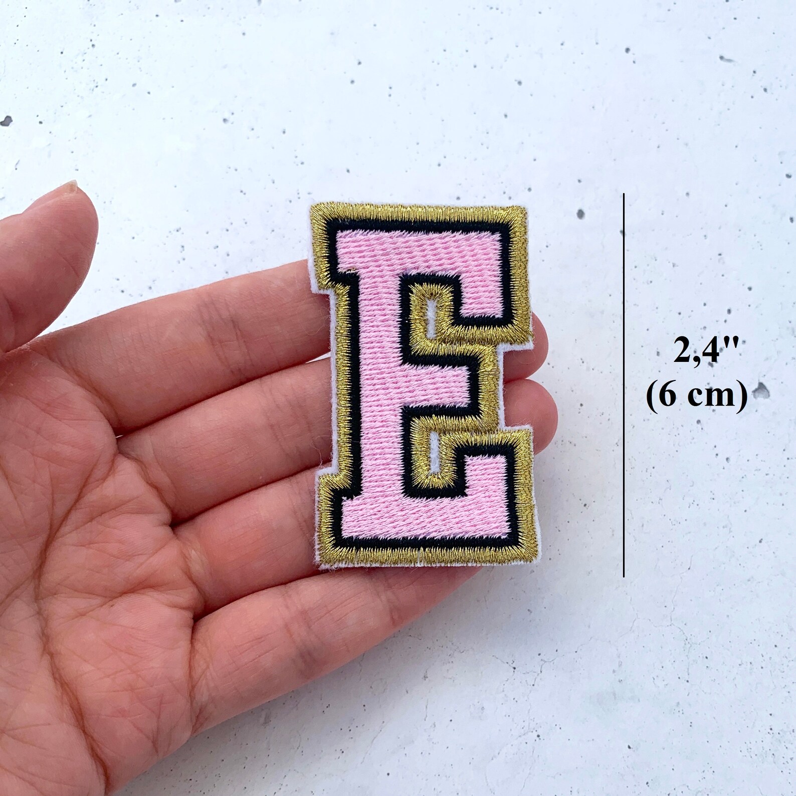 Letter Patch Custom Iron On Pastel. Multicoloured Embroidered Etsy