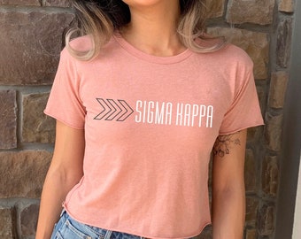 Sigma Kappa Arrow Design Crop