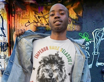 Reggae shirt, Lion of Judah t-shirt, Haile selassie, Vintage Jamaica Rasta, Jamaican roots reggae music, Jah Rastafari, Jah Bless, Dub Tee