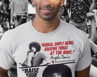 Angela Davis camiseta Black History mes 70s feminista Juneteenth cita inspiradora vidas negras regalo de derechos civiles afroamericanos para ella