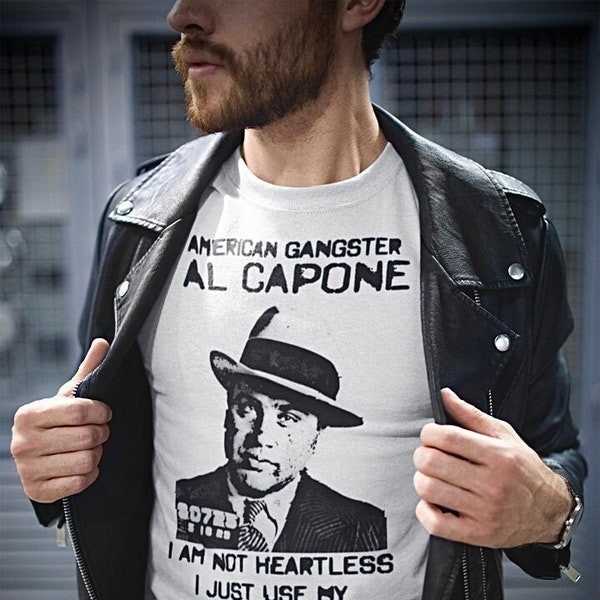 Al Capone shirt, Al Capone, mafia shirt, Al capone art, gangster shirt, Al capone print, mobster, gift, Chicago mob tshirt, mafia poster art