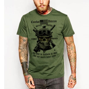 T-shirt de vétéran de combat militaire Armée Marine Réserves de l&#39;armée Guerriers patriotiques américains Guerre d&#39;Irak, Afghanistan, Sniper Sapper Infantry