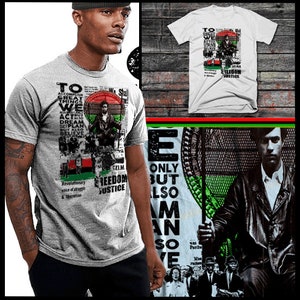 Black History Month T-Shirt Marcus Garvey Huey P Newton Malcolm X Angela Davis Nat Turner Martin Luther King Afrika Melanin Kemetic Pride