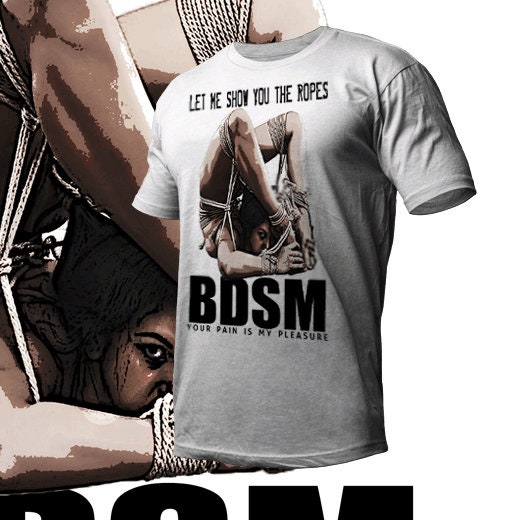 BDSM T-Shirt Bondage Sado Masochist DOM of pleasure Sadomasochist Gimp  S-2XL tee
