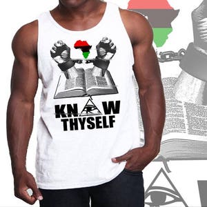 Kemetic Know Thyself African Map Tank Top Black History Month Panafrikanism Tank