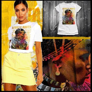 Afrikanische Kunst T-Shirt schwarz Geschichte Monat abstrakte Kunst Legende bunte afroamerikanische pan-african Revolutionary Poster Design Grafik-t-Shirt