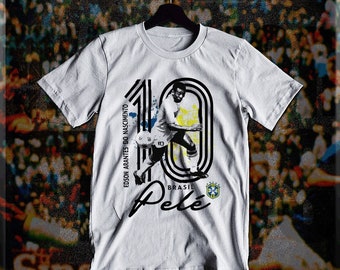 Soccer t-shirt brazilian footballer team Brazil soccer legend