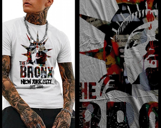 The Bronx t-shirt New York City South Bronx USA NYC Liberty graffiti Tee