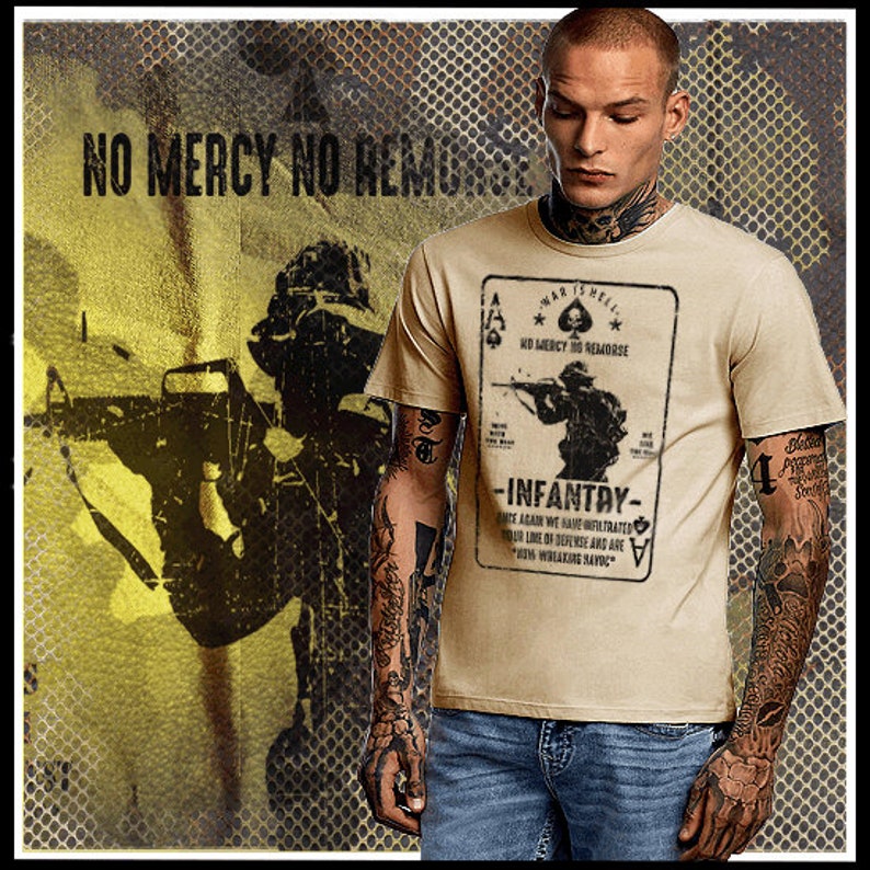 Army Infantryman T-shirt Commando Marine Grunt Combat Arms - Etsy