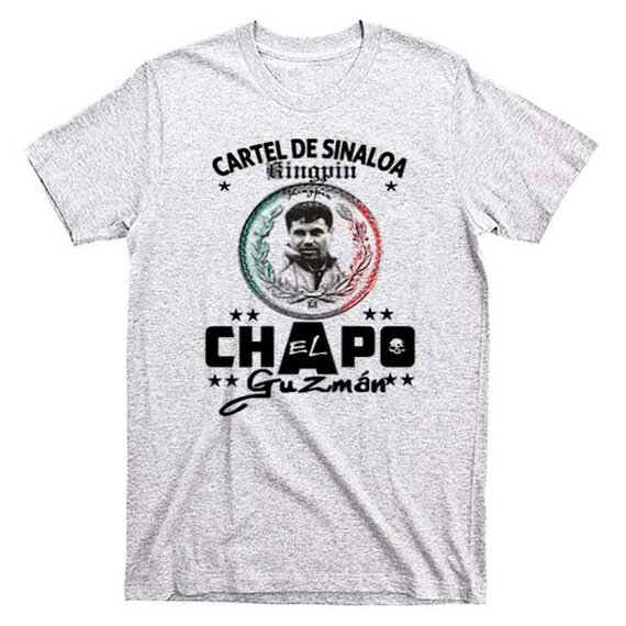 New kingpin T-Shirt Mexico Sinaloa Cocaine King Sicario weed cotton tee