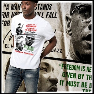 Black History Month T-Shirt African Consciousness Kemetic Marcus Garvey Wissen Black Pride Huey P Newton Angela Davis Afrika Melanin Tee