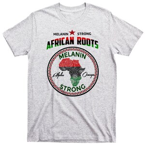 Black History Month T-Shirt Afrikanische Karte Kemetic Malcolm X Black Panther Flagge Afrika Melanin Kemet Baumwolle T-Shirt II