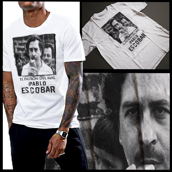 Pablo Escobar T-Shirt Medellin Cartel Pistola Colombia King Of | Etsy