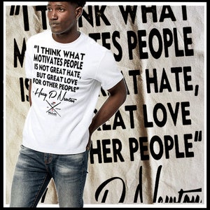 Black History Month T-Shirt Afrikanische Karte Kemetic Marcus Garvey Black Panther Huey P Newton Malcolm X Angela Davis Afrika Melanin Baumwoll-T-Shirt