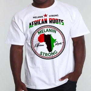 Black History Month T-Shirt Afrikanische Karte Kemetic Marcus Garvey Black Panther Huey P Newton Malcolm X Angela Davis Afrika Melanin Baumwoll-T-Shirt