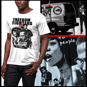 Black History Month T-Shirt Marcus Garvey Huey P Newton Malcolm X Angela Davis Nat Turner Martin Luther King Afrika Melanin Kemetic Pride