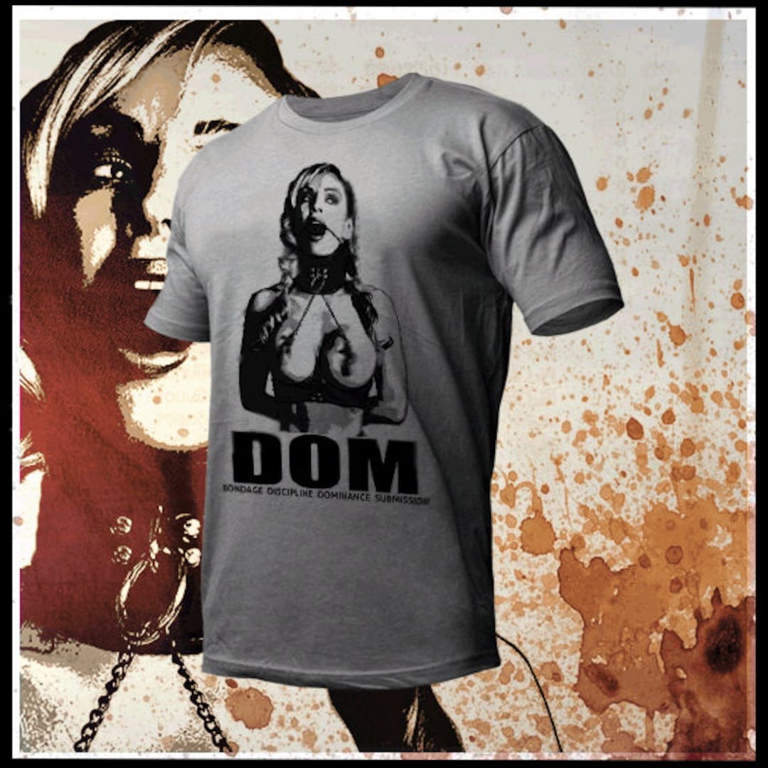 BDSM T-Shirt Bondage Sado Masochist DOM of pleasure Chained Gimp size S-2XL  tee