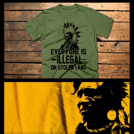 Native American Chief T-shirt Warrior 