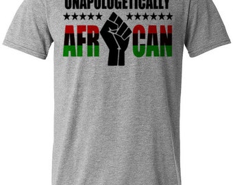 Unapologetically African T-Shirt Black History Month Cotton Tee