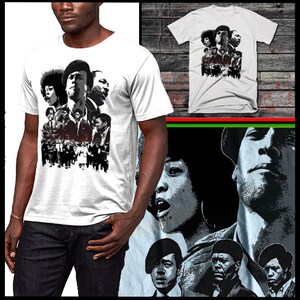 Black History Month T-Shirt Marcus Garvey Huey P Newton Malcolm X Angela Davis Nat Turner Martin Luther King Afrika Melanin Kemetic Pride