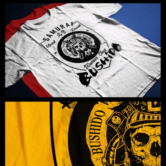 Samurai t-shirt until death bushido immortal warrior class Japanese kanji script men cotton tee VIDEO AVAILABLE