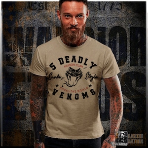 Kung Fu Movie t-shirt deadly venoms Martial Arts tee snake style